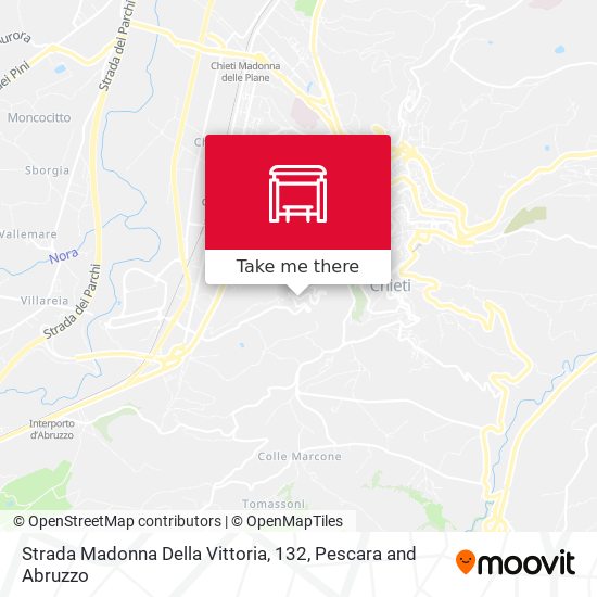 Strada Madonna Della Vittoria, 132 map
