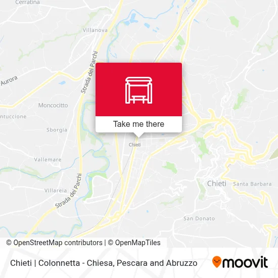 Chieti | Colonnetta - Chiesa map