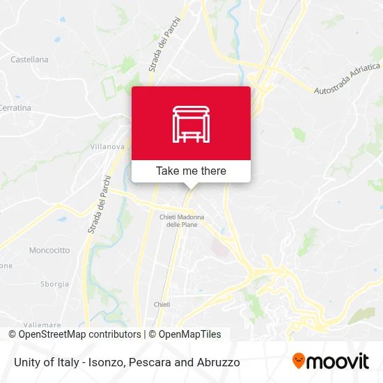Unity of Italy - Isonzo map