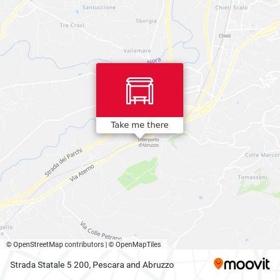 Strada Statale 5  200 map