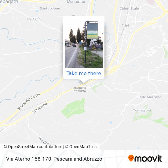 Via Aterno 158-170 map