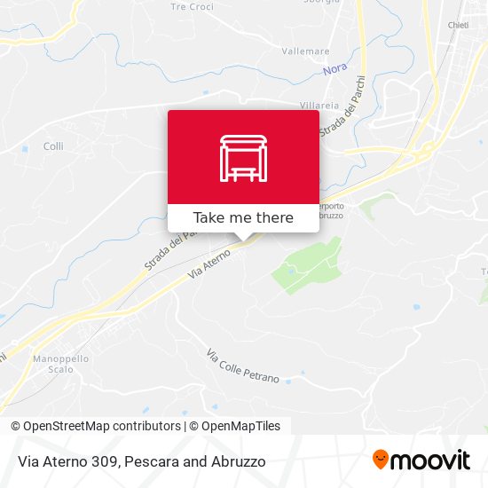 Via Aterno  309 map