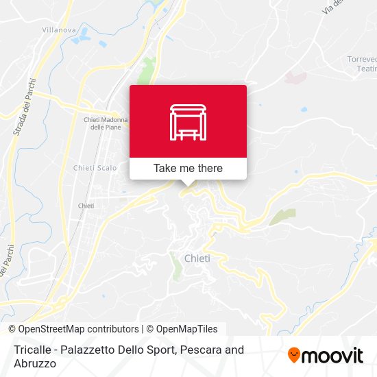 Tricalle - Palazzetto Dello Sport map