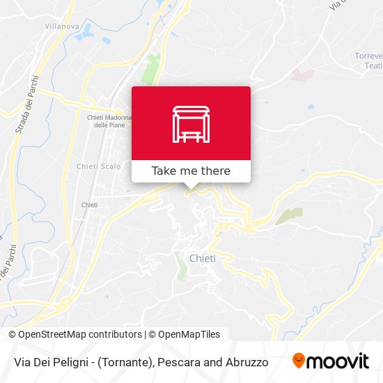 Via Dei Peligni - (Tornante) map