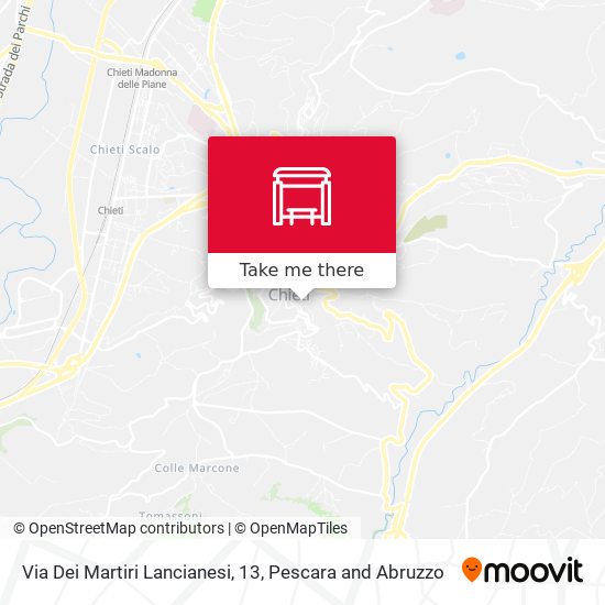 Via Dei Martiri Lancianesi, 13 map