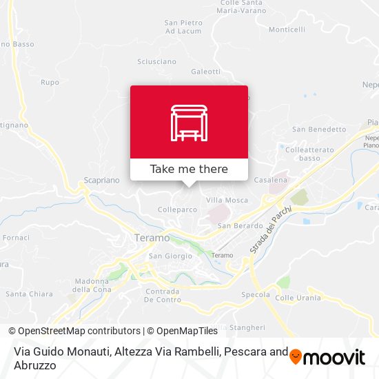 Via Guido Monauti,  Altezza Via Rambelli map
