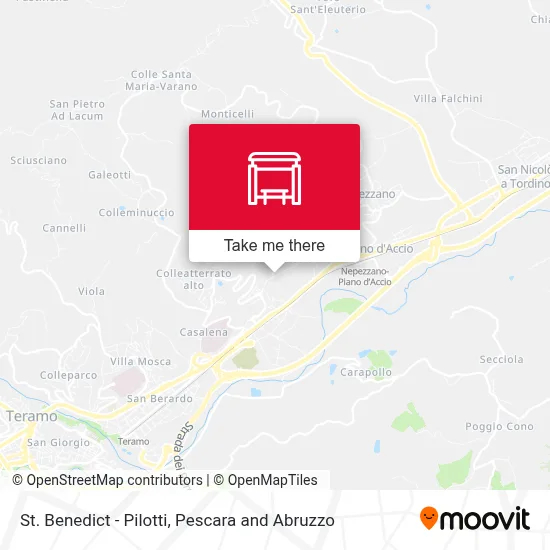 St. Benedict - Pilotti map