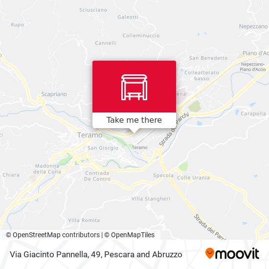 Via Giacinto Pannella, 49 map