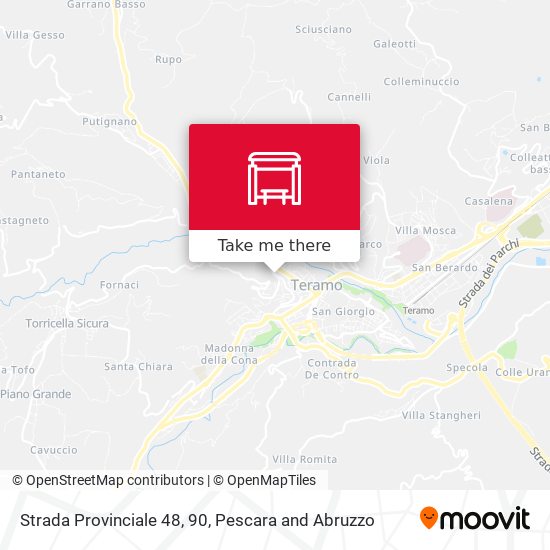 Strada Provinciale 48, 90 map