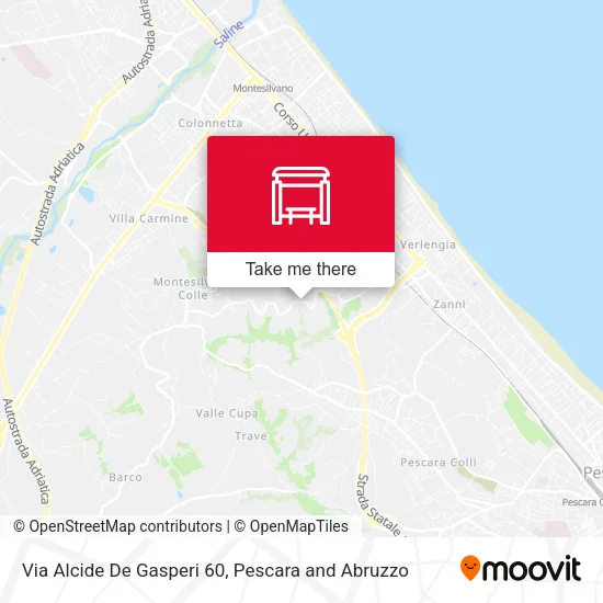 Via Alcide De Gasperi 60 map