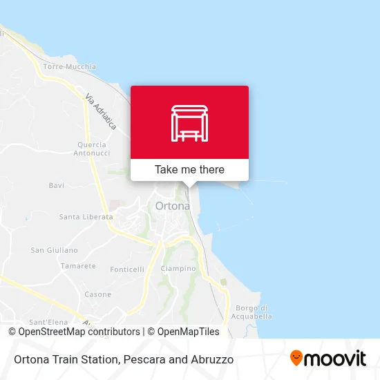 Ortona Train Station map