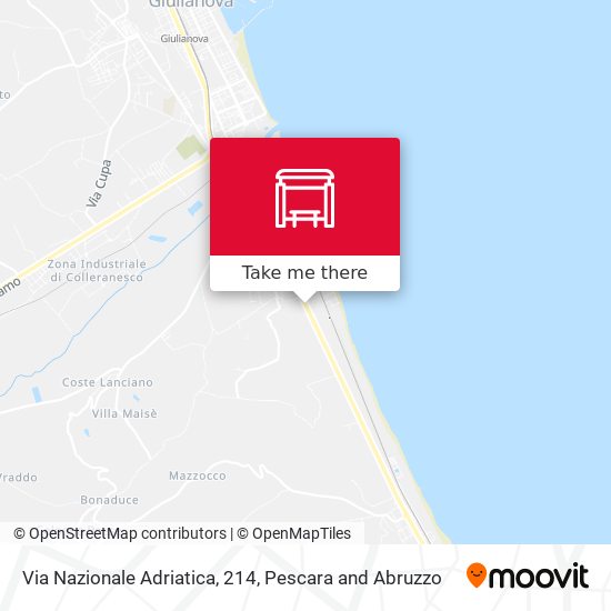 Via Nazionale Adriatica, 214 map