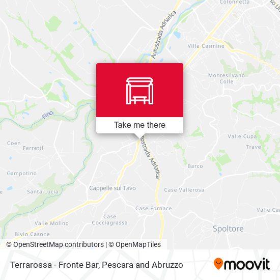 Terrarossa - Fronte Bar map