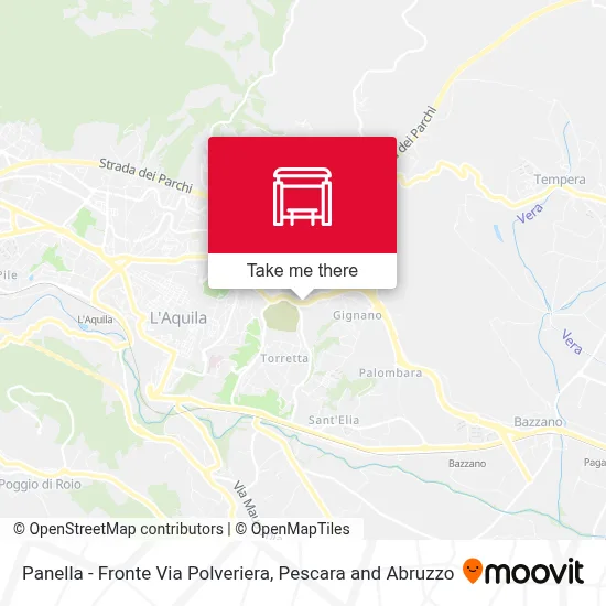 Panella - Fronte Via Polveriera map