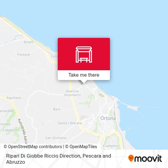 Ripari Di Giobbe Riccio Direction map