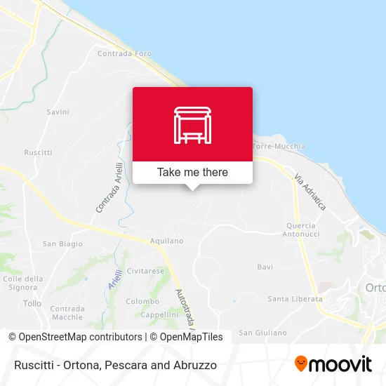 Ruscitti - Ortona map