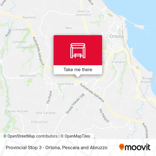 Provincial Stop 3 - Ortona map