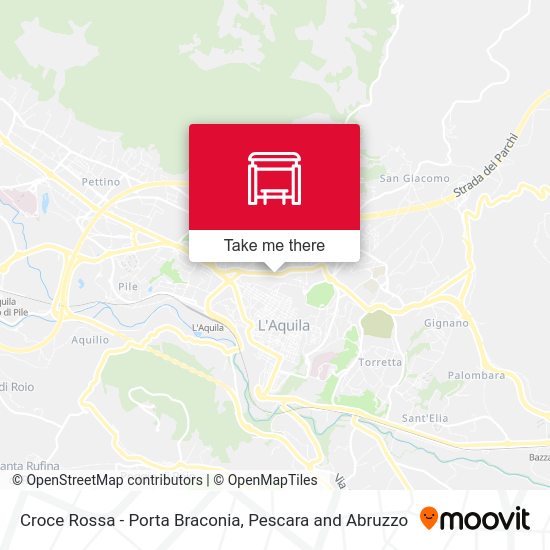 Croce Rossa - Porta Braconia map