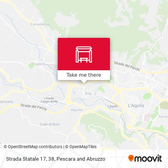 Strada Statale 17, 38 map