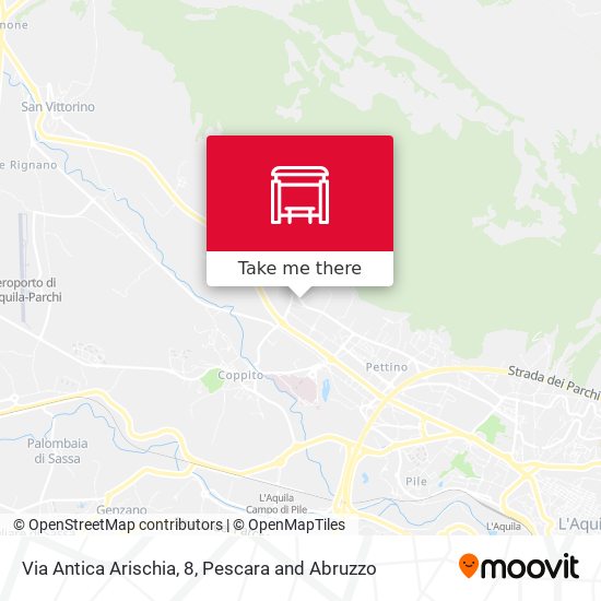 Via Antica Arischia, 8 map