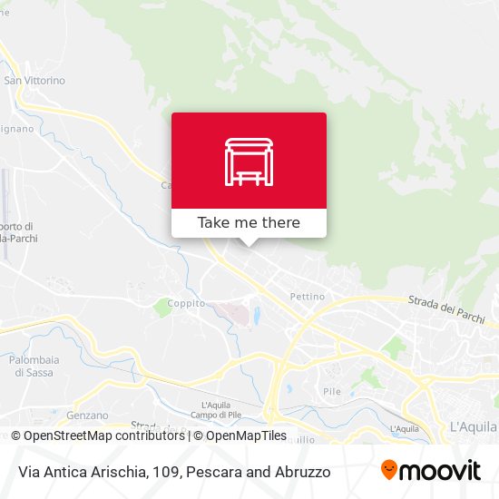 Via Antica Arischia, 109 map