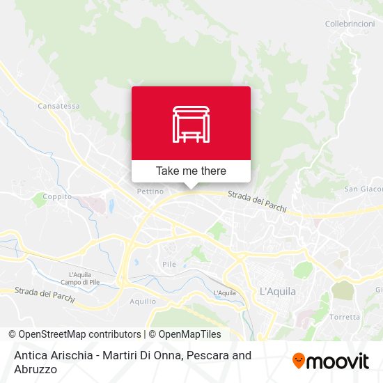 Antica Arischia - Martiri Di Onna map