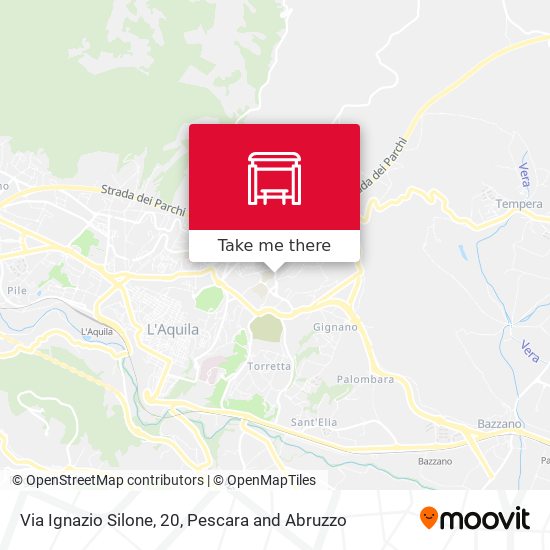 Via Ignazio Silone, 20 map