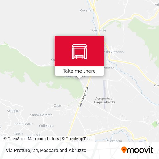 Via Preturo, 24 map