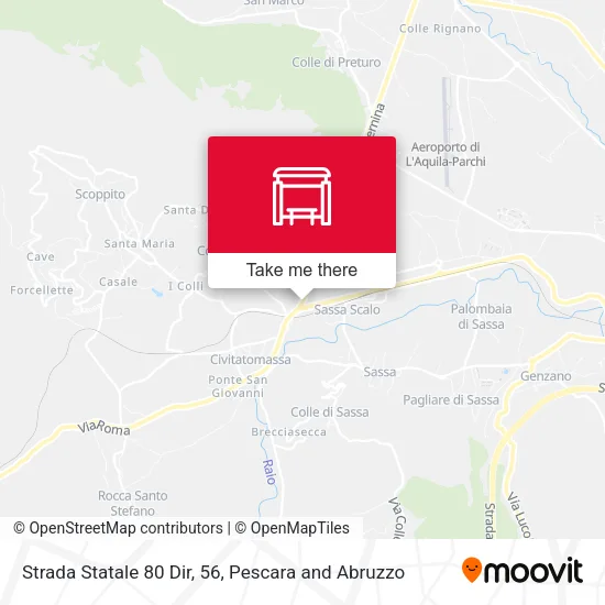 Strada Statale 80 Dir, 56 map