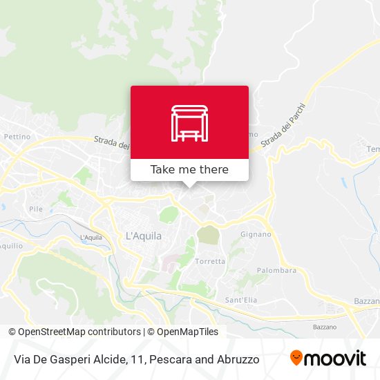 Via De Gasperi Alcide, 11 map
