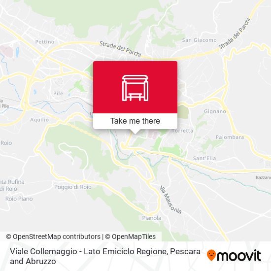 Viale Collemaggio - Lato Emiciclo Regione map