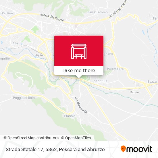 Strada Statale 17, 6862 map