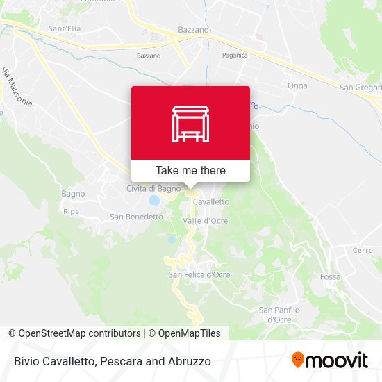 Bivio Cavalletto map