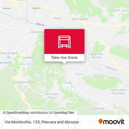 Via Monticchio, 155 map