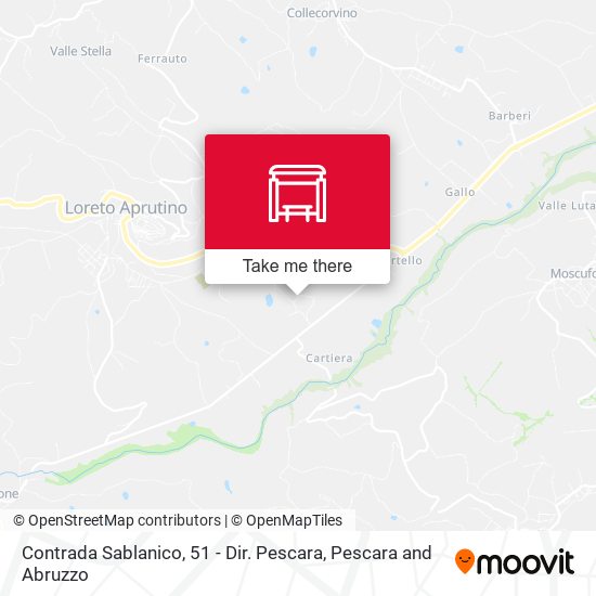 Contrada Sablanico, 51 - Dir. Pescara map