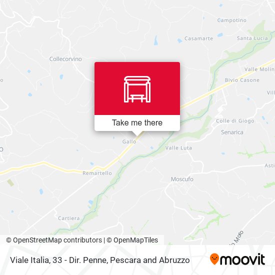 Viale Italia, 33 - Dir. Penne map