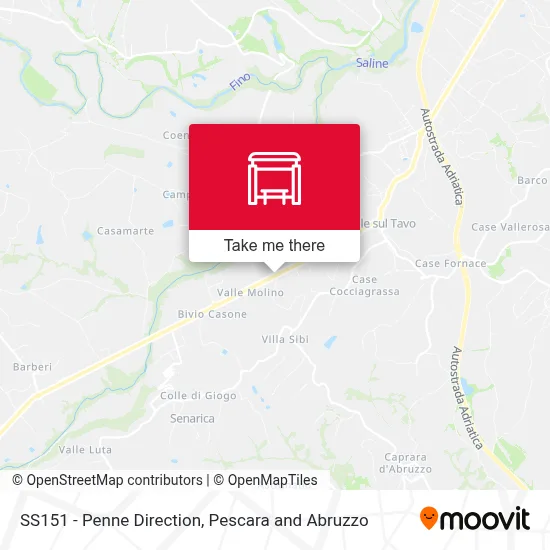 SS151 - Penne Direction map