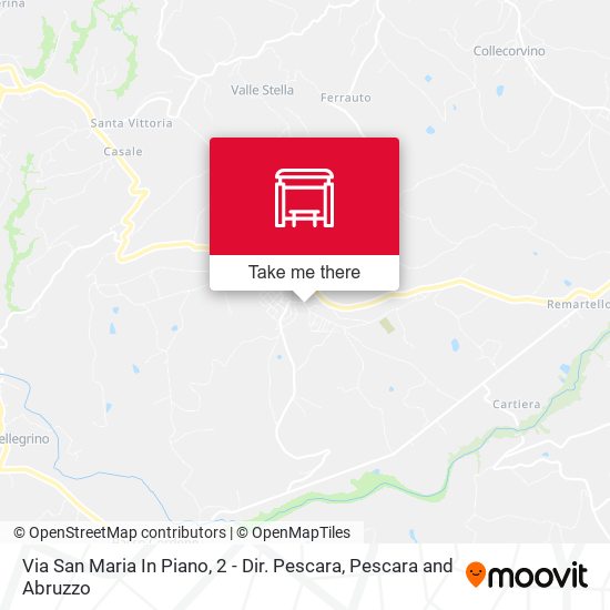 Via San Maria In Piano, 2 - Dir. Pescara map