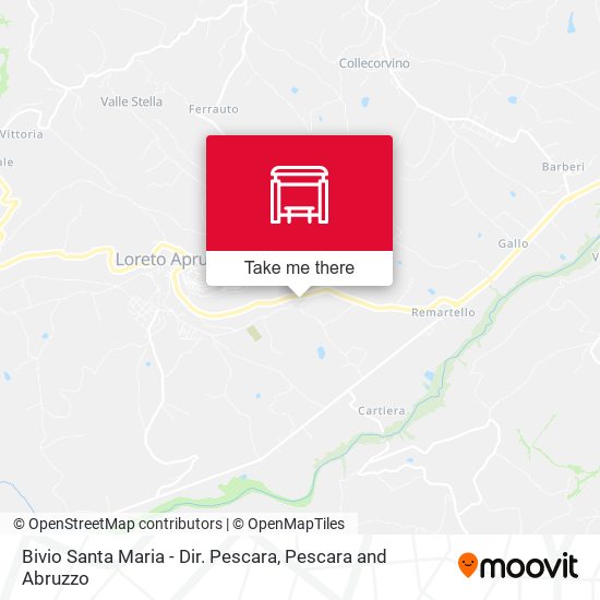 Bivio Santa Maria - Dir. Pescara map