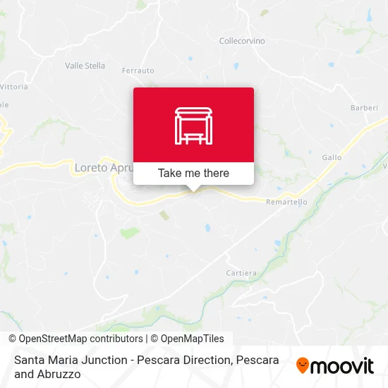 Santa Maria Junction - Pescara Direction map