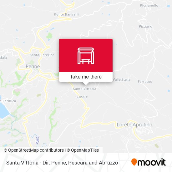 Santa Vittoria - Dir. Penne map