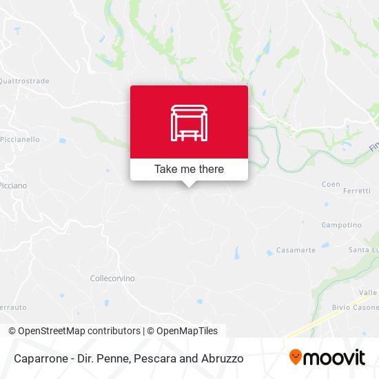 Caparrone - Dir. Penne map