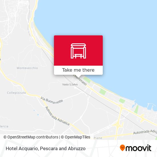 Hotel Acquario map