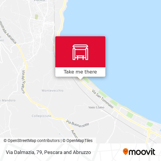 Via Dalmazia, 79 map