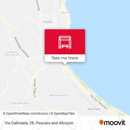 Via Dalmazia, 38 map