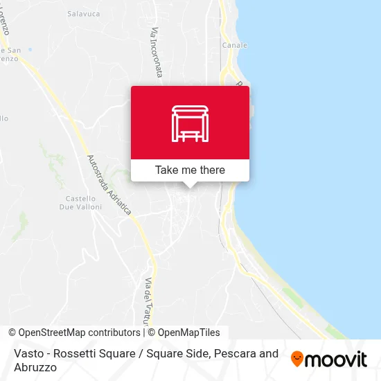 Vasto - Rossetti Square / Square Side map