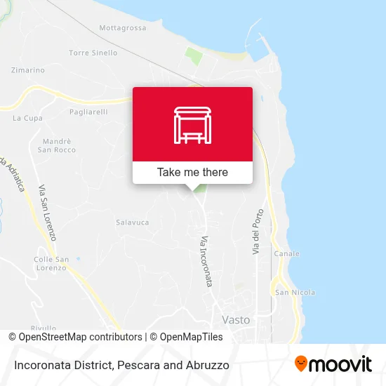 Incoronata District map