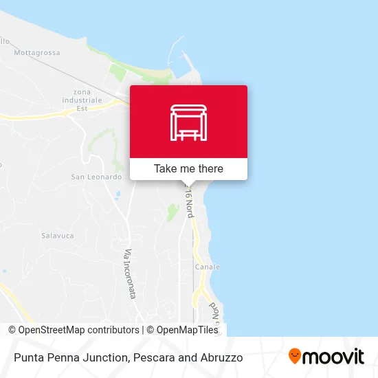 Punta Penna Junction map
