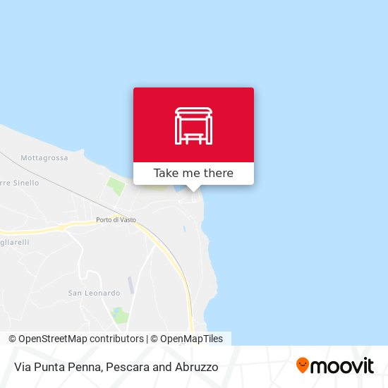 Via Punta Penna map