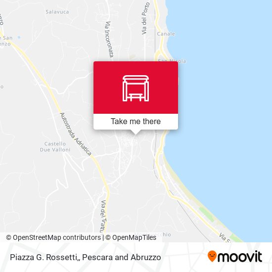 Piazza G. Rossetti, map